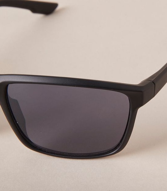 Mens Modern Wrap Sunglasses - Black