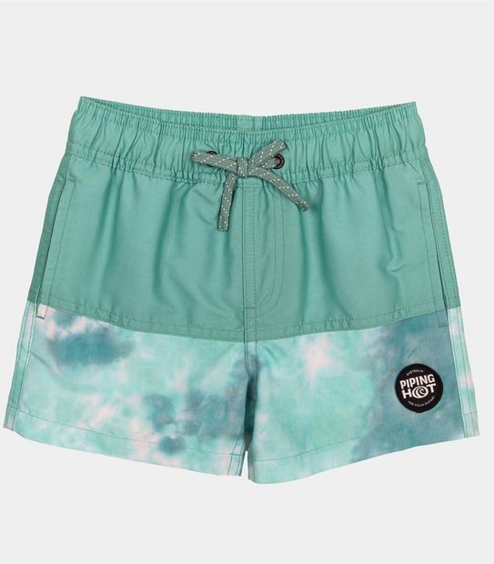 Piping Hot Tie-Dye Swim Boardshorts