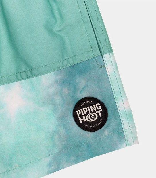 Piping Hot Tie-Dye Swim Boardshorts