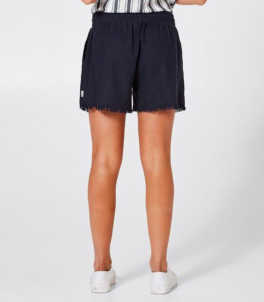 Piping Hot Frayed Shorts - Indigo