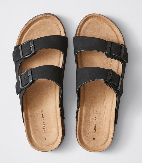 Double Buckle Moulded Cork Slide 
