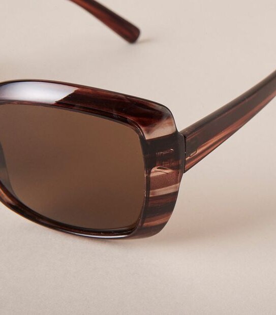 Womens Square Fashion Sunglasses - Tortoiseshell