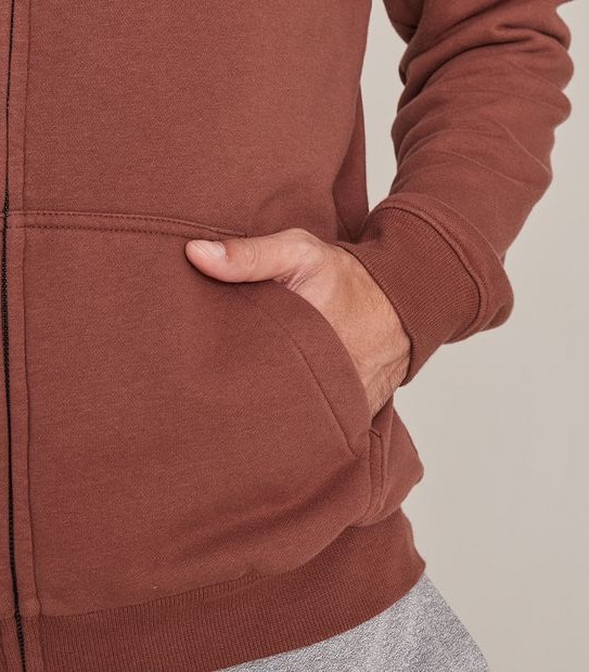 Fleece Zip Through Hoodie