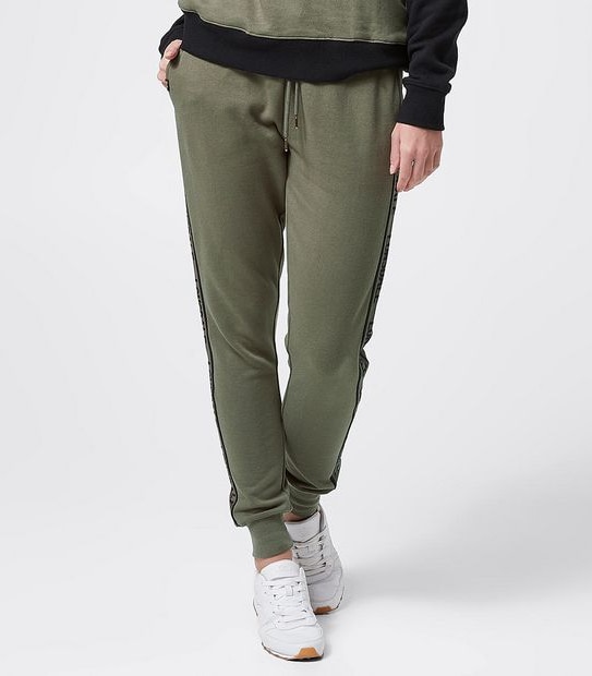 Lonsdale London Morely Jacquard Trackpants - Khaki Green