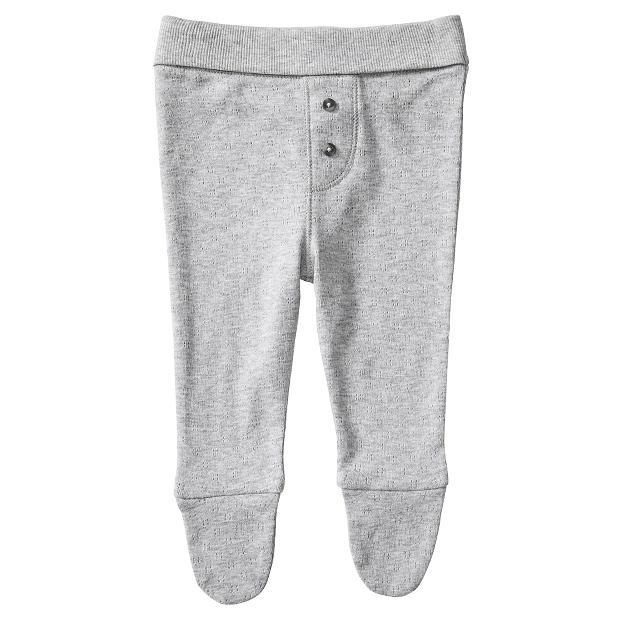 Baby Organic Cotton Pointelle Pants With Enclosed Feet Baby Organic Cotton Pointelle Pants With Enclosed Feet