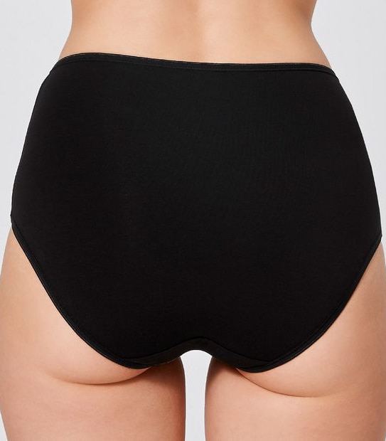 2 Pack Aloe Vera Infused Full Briefs - Black