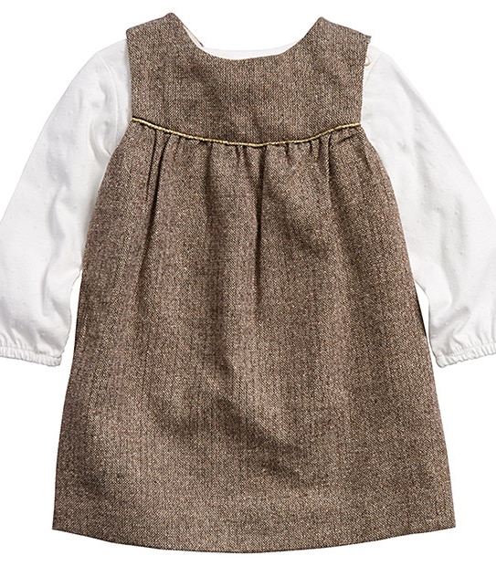 Girls' Tweed Dress And Top Set