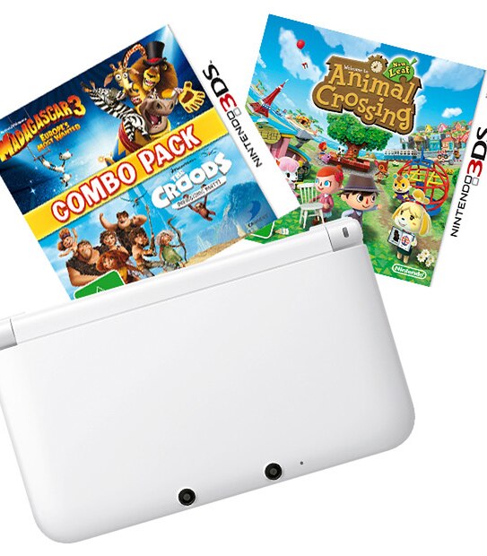 Nintendo 3DS XL Console & 3 3DS Games Bundle