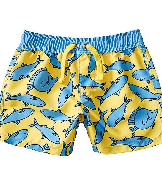 Baby Fish Print Boardshorts