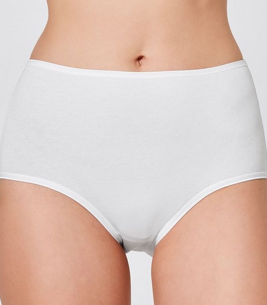 2 Pack Aloe Vera Infused Full Briefs - White