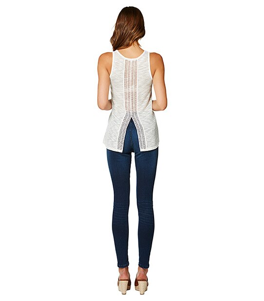 Lily Loves Crochet Back Tank - Cream 2 of 5