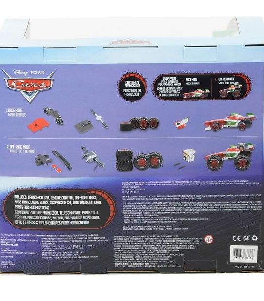 Disney Pixar Cars Francesco Bernoulli - Build To Race Remote Control Car