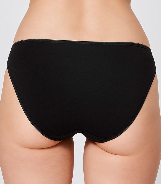 2 Pack Aloe Vera Infused Bikini Briefs - Black