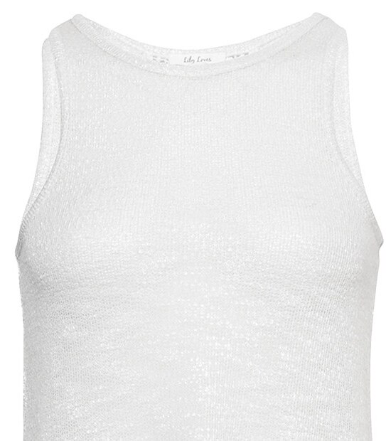 Lily Loves Crochet Back Tank - Cream 5 of 5