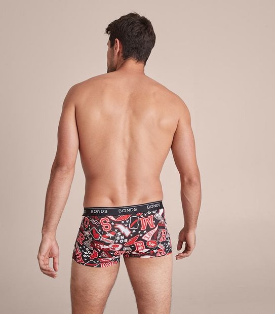 Bonds AFL&reg; Guyfront Trunks - Essendon Bombers