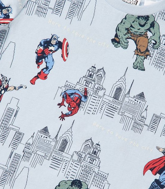 2 Pack Marvel Cotton Pyjama Sets