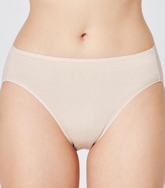 2 Pack Aloe Vera Infused High Cut Briefs - Bare Beauty