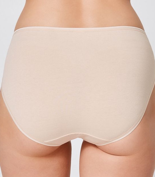 2 Pack Aloe Vera Infused High Cut Briefs - Bare Beauty