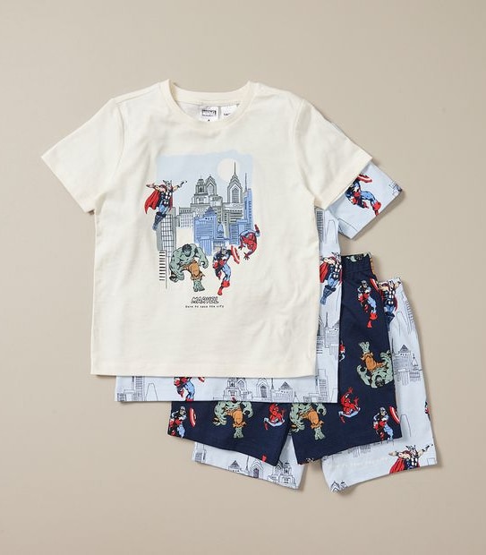 2 Pack Marvel Cotton Pyjama Sets Target Australia