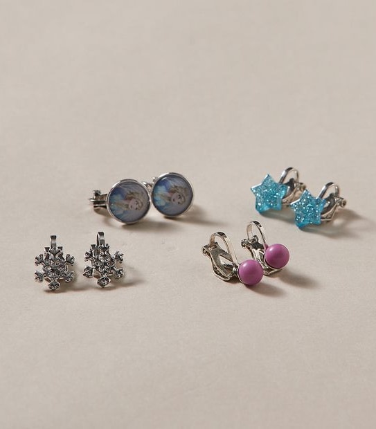 4 Pack Disney Frozen 2 Licensed Clip On Earrings