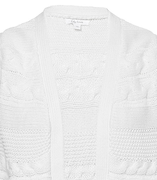 Lily Loves Fringe Vest - Cream 5 of 5