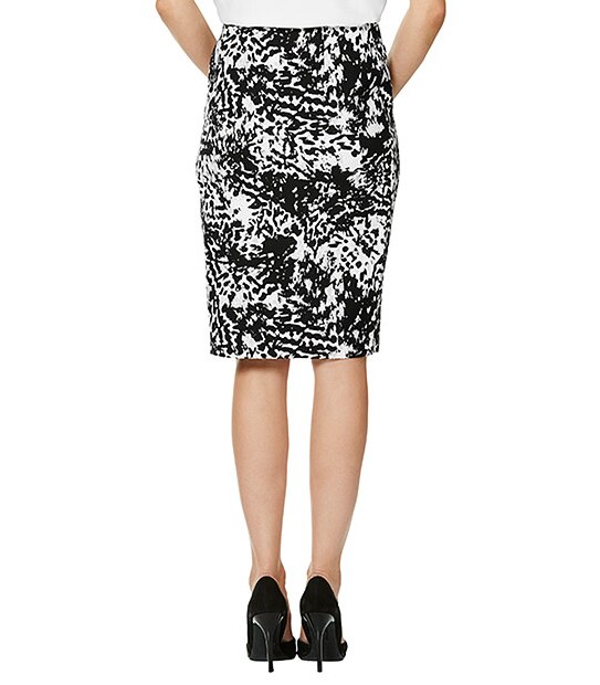 Ponte Pencil Skirt - Animal Print