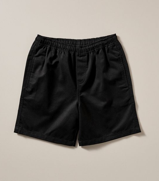 School Drill Shorts - Black