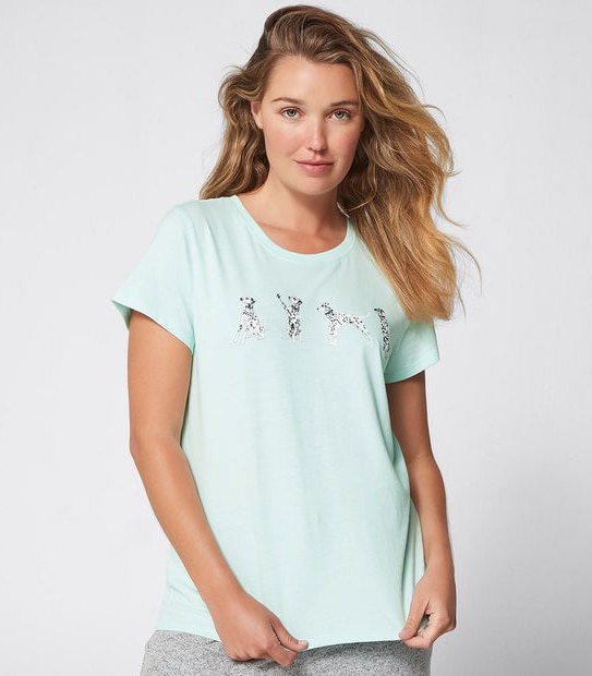 Dalmatian Printed Sleep T-Shirt