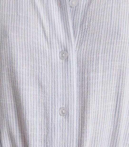 Tie Waist Button Through Maxi Dress