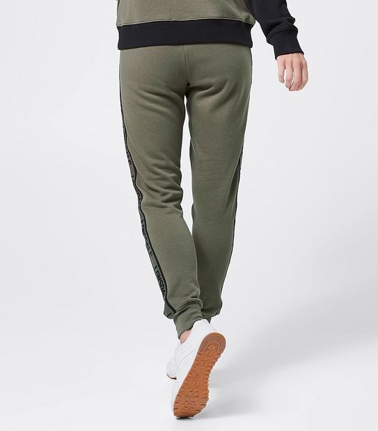 Lonsdale London Morely Jacquard Trackpants - Khaki Green