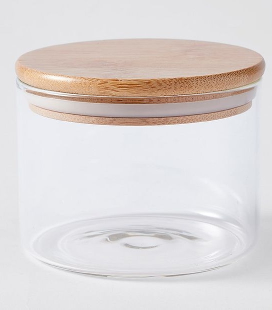 500ml Glass Canister with Bamboo Lid 