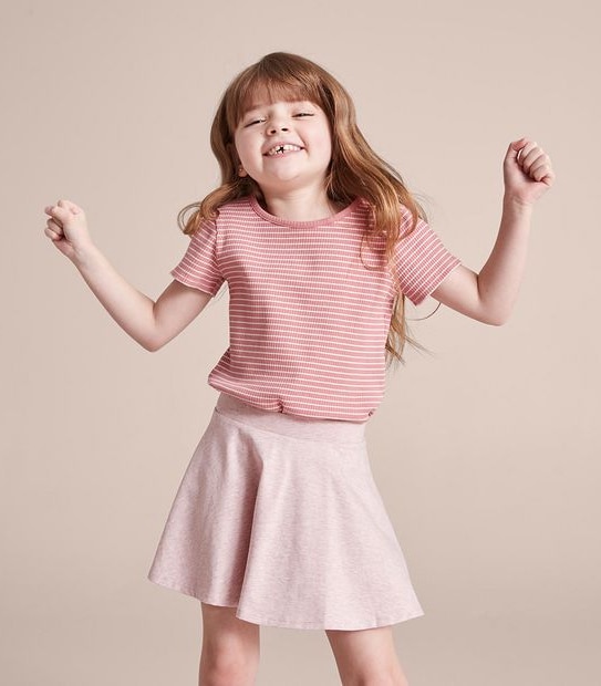 MK249892_04 SKATER SKORT PINK MARLE
