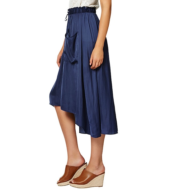 Lily Loves Hi-Low Skirt - Navy