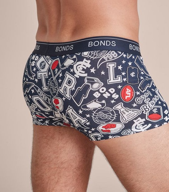 Bonds AFL&reg; Guyfront Trunks - Carlton Blues