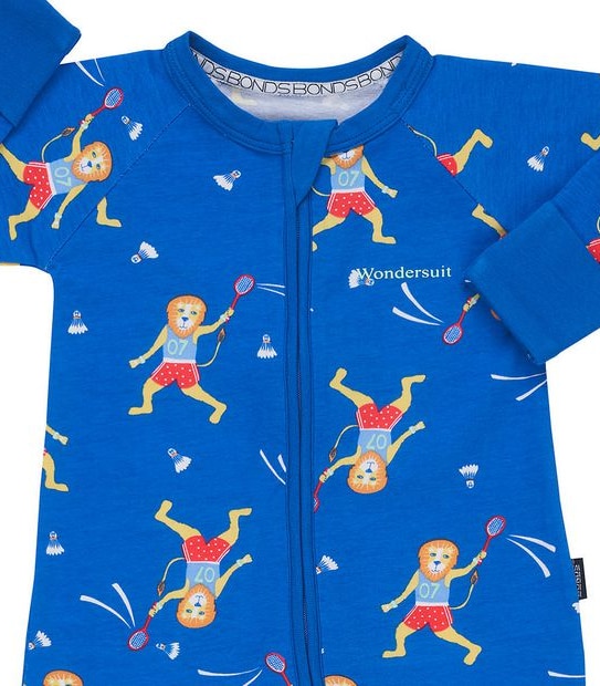 Baby Bonds Zip Coverall - Badmington Blue
