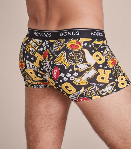 Bonds AFL&reg; Guyfront Trunks - Richmond Tigers