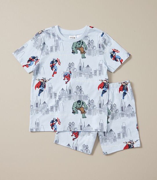 2 Pack Marvel Cotton Pyjama Sets