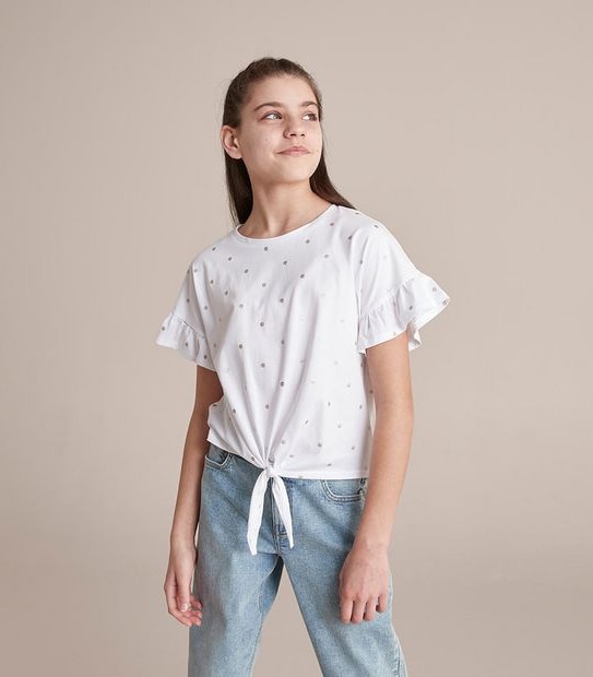 Tie-Front T-shirt