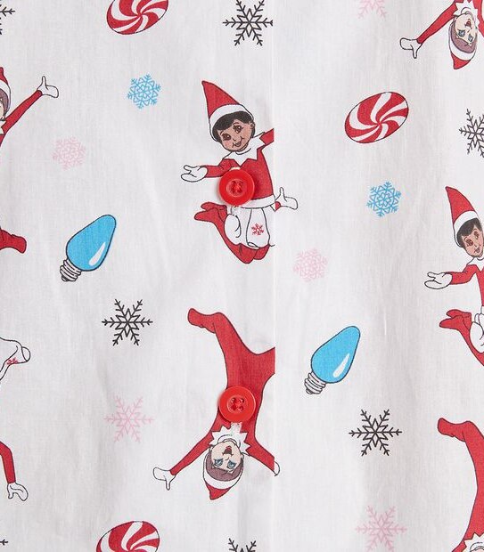 Womens Elf On The Shelf Family Matching Cotton Pyjama Set