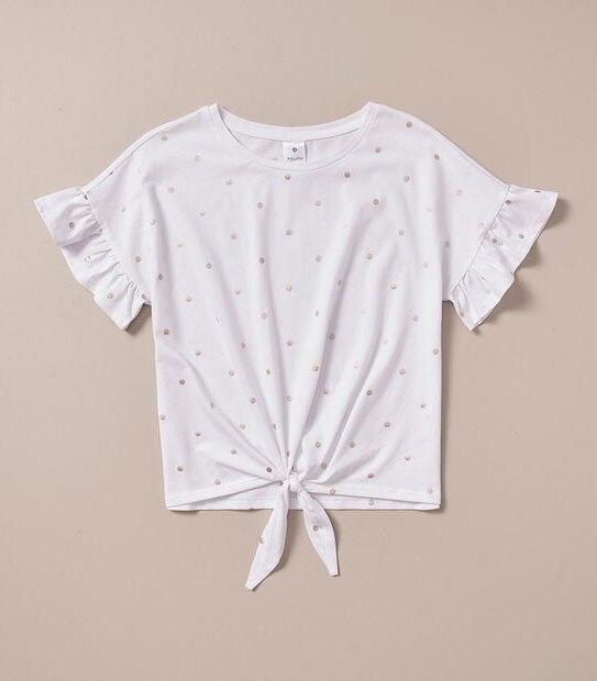Tie-Front T-shirt