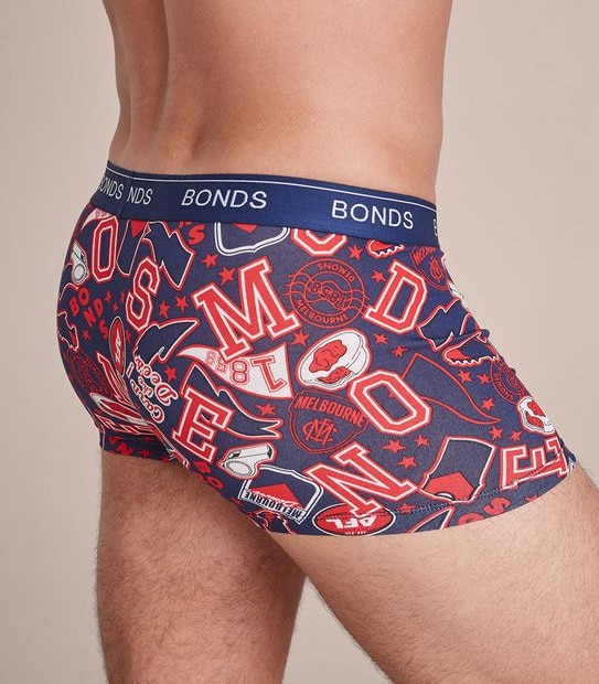 Bonds AFL&reg; Guyfront Trunks - Melbourne Demons