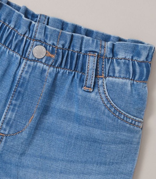 Paperbag Waist Denim Shorts 5 of 5