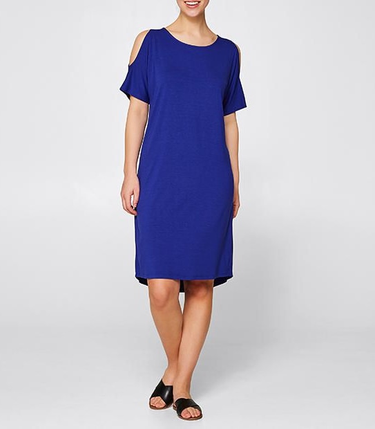 Cold Shoulder Jersey Dress