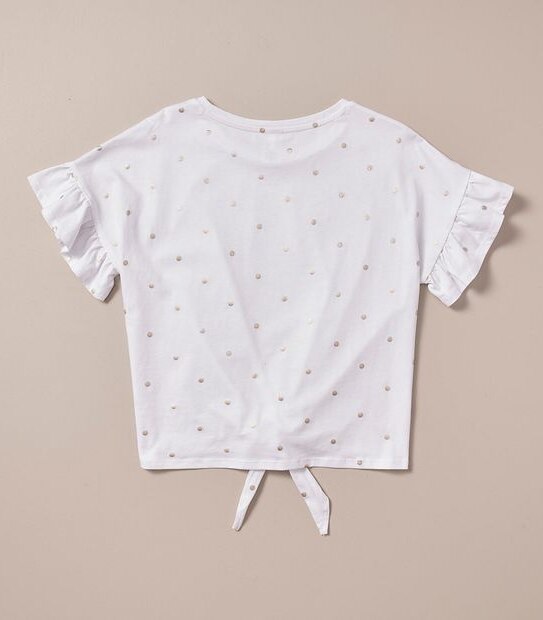 Tie-Front T-shirt