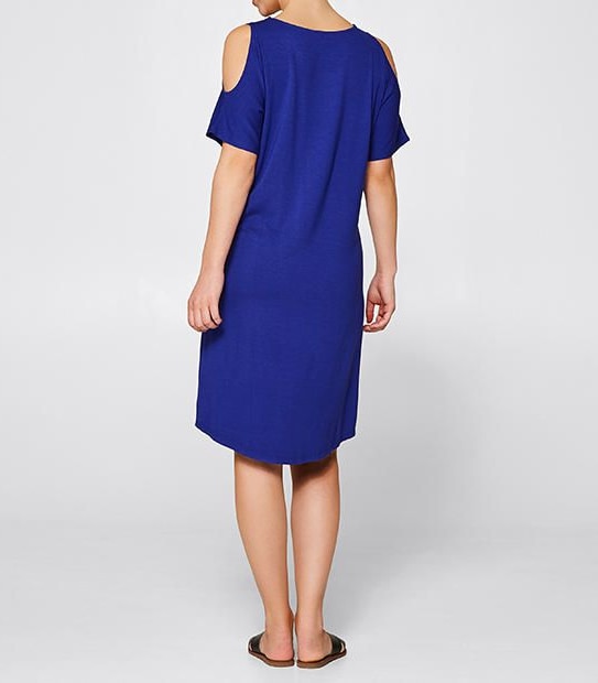 Cold Shoulder Jersey Dress