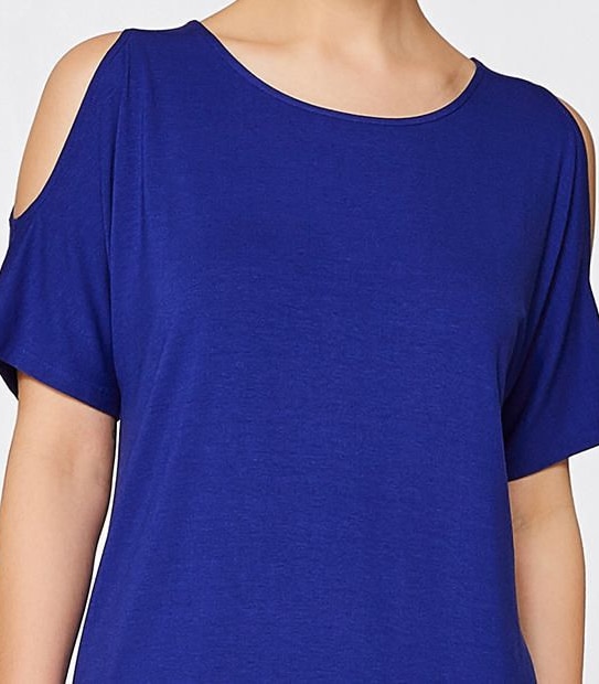 Cold Shoulder Jersey Dress