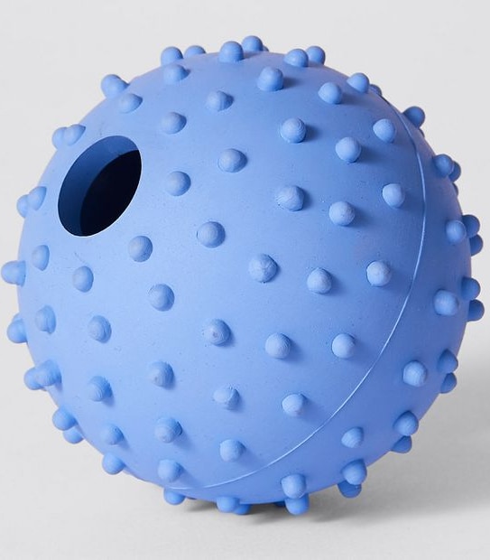 Patch & Socks Rubber Treat Ball - Blue