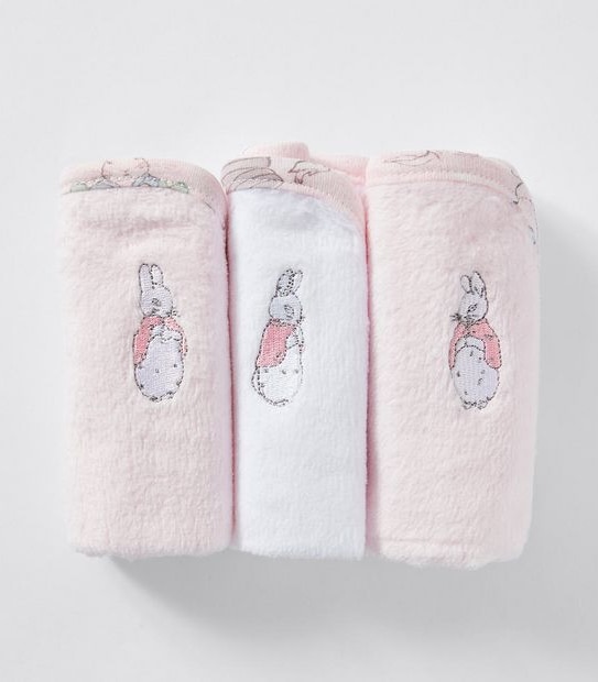 Peter Rabbit Face Washers 3 Pack