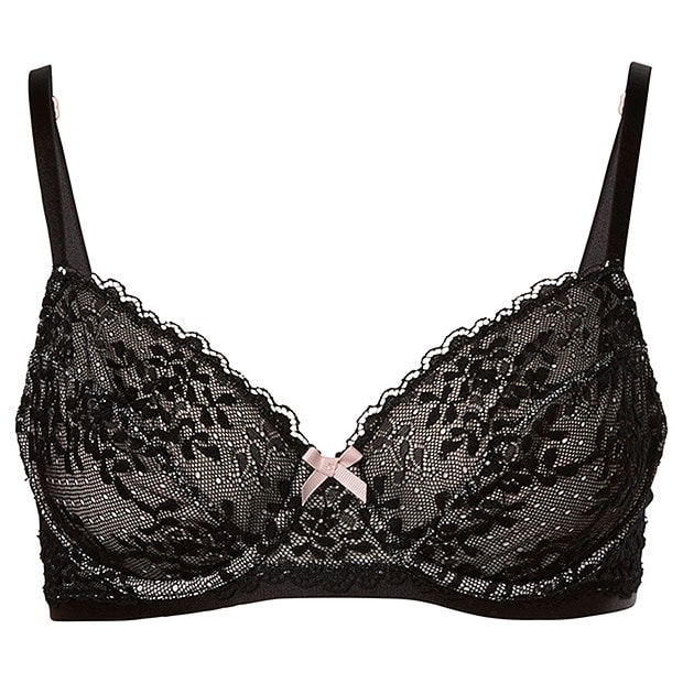 Lily Loves Meadow Lace Non Padded Bra - Black Lily Loves Meadow Lace Non Padded Bra - Black
