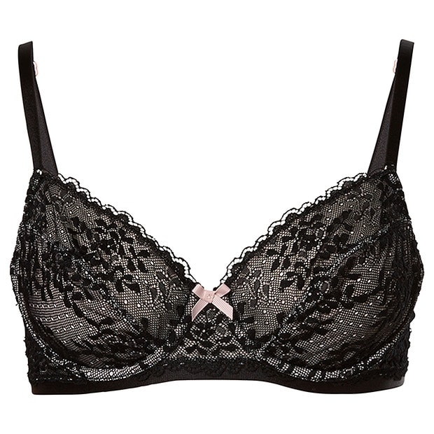 Lily Loves Meadow Lace Non Padded Bra - Black | Target Australia